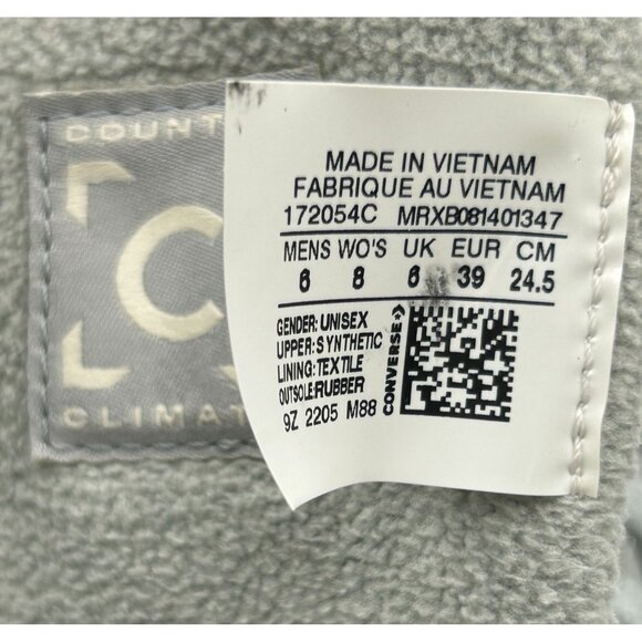 Converse Chuck Taylor All Star Men's Gray Hi Berkshire Boot Size 6 Wo's 8 3216 - Picture 8 of 16